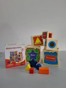 Едукативна дрвена играчка - Големини и форми ЈТ-001-15